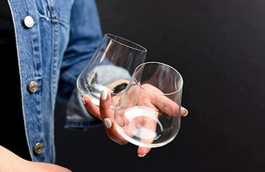 Gabriel-Glas DrinkArt Bottle Decanter + Stemless Glass Set