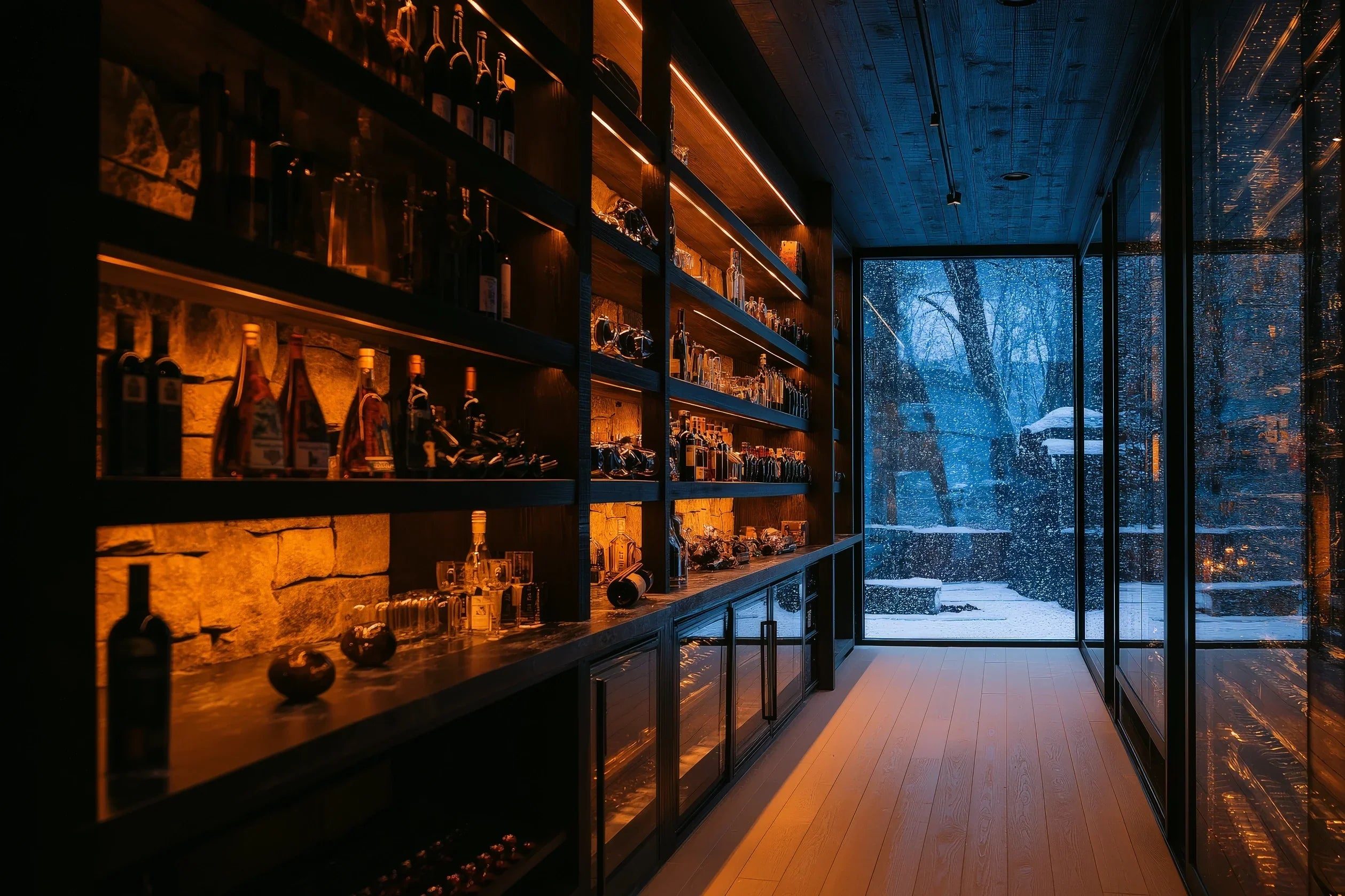 When the Cellar Becomes a Winter Salon