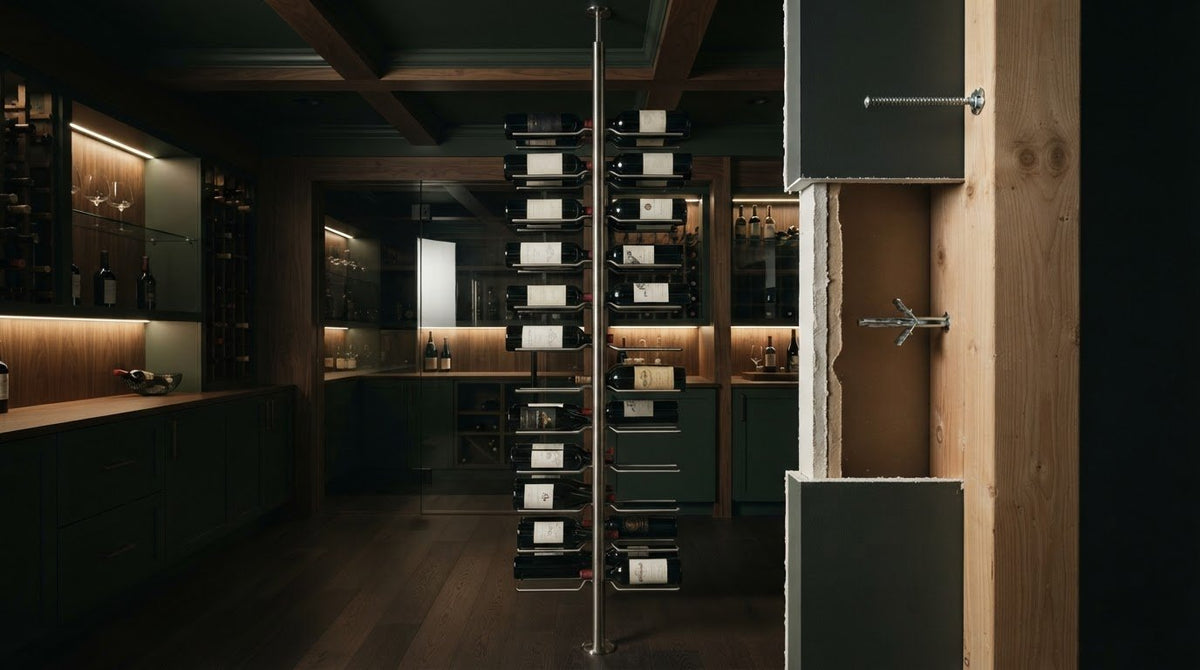 Floor to Ceiling Wine Rods: Drywall Anchor Weight Limits