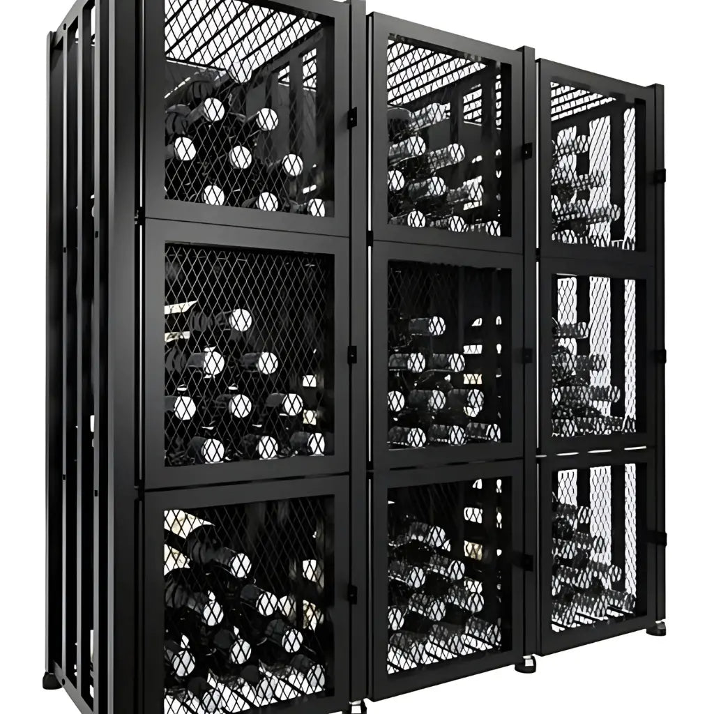 Short Three Wide Wine Locker