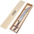 Laguiole 16" Stainless Steel Champagne Saber with Rosewood Handle and Wood Box