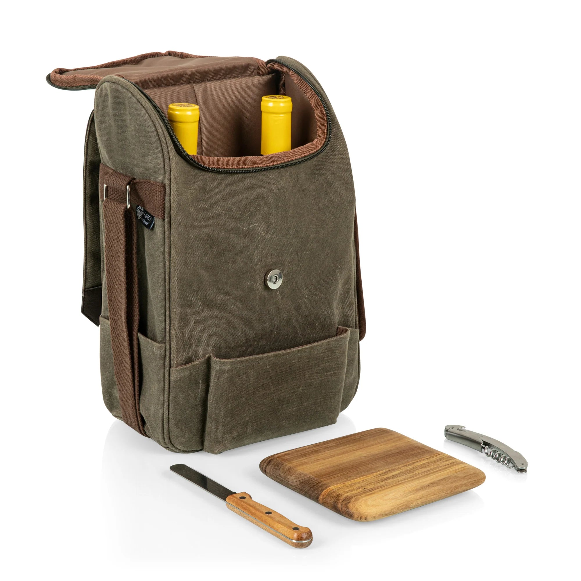 2 Bottle Insulated Wine & Cheese Bag