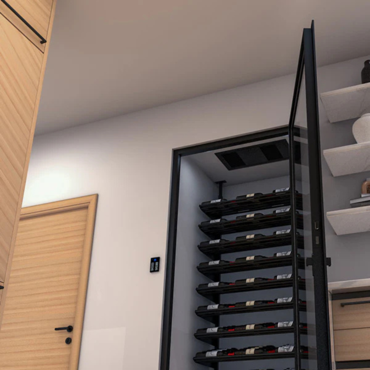 Mini Ceiling Mount – Ductless (110V or 220V Condenser) Wine Cellar Cooling System