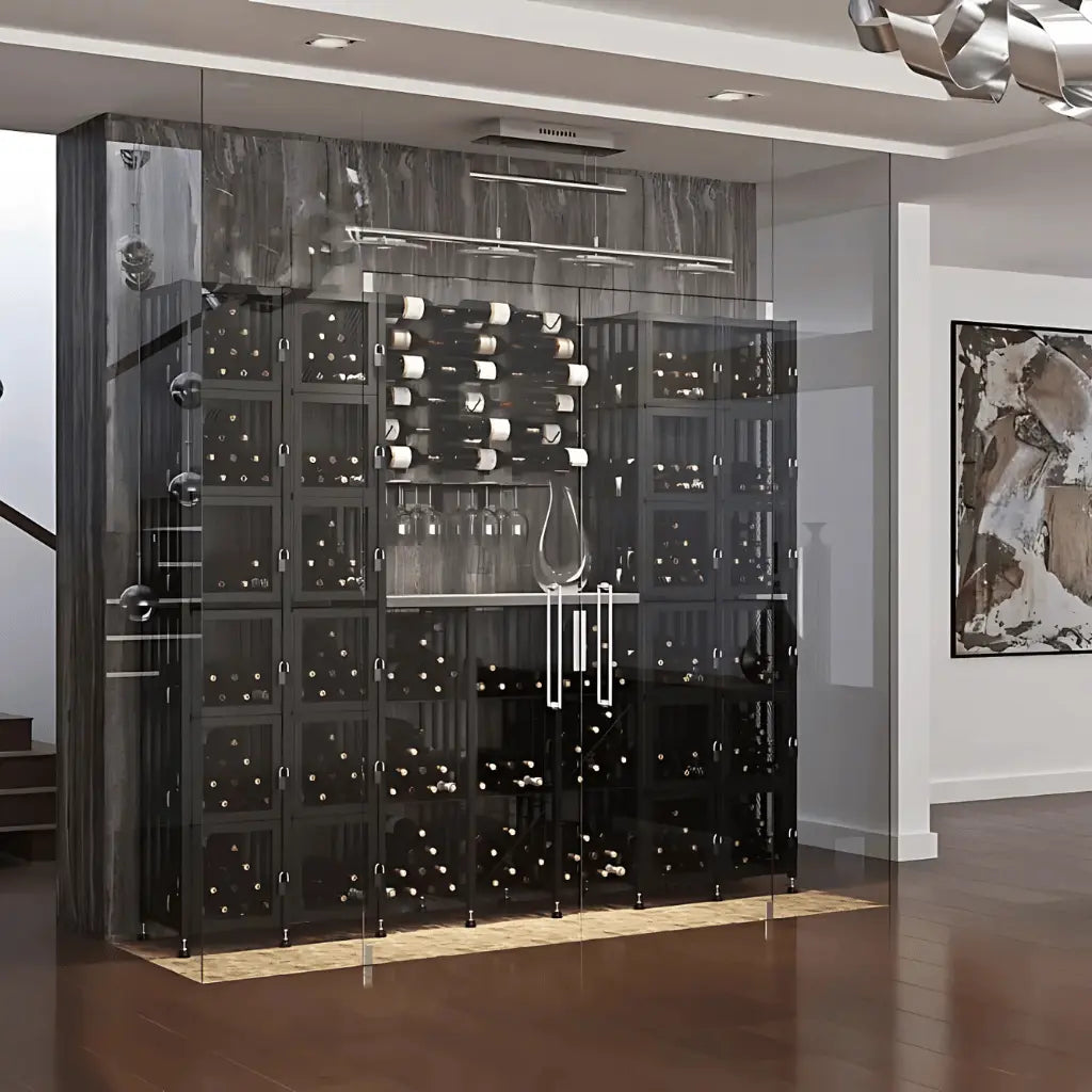Short Three Wide Wine Locker