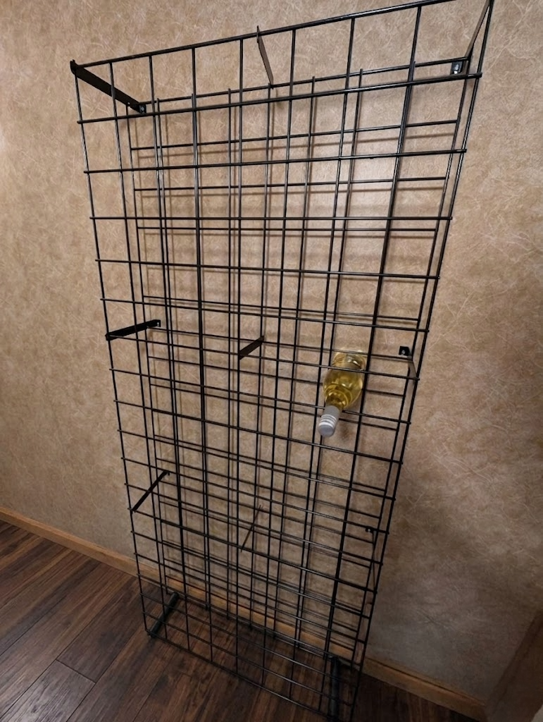 Rosehill Wine Cellars 144-Bottle Black Metal Lattice Wine Rack