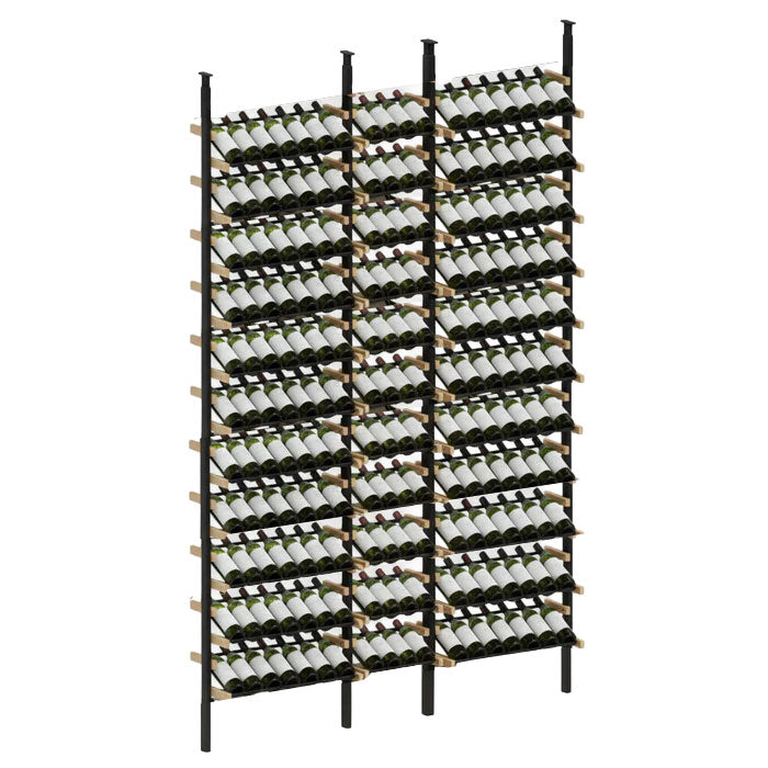 Premier Cru Wine Racks Premier Cru Modern - Display - Double Single Double (73 1/4" Wide) - 1 Bottle Deep