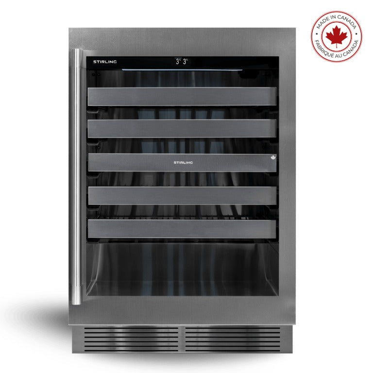 S4-150SS/PANR: 24" Single Zone Wine Cooler - Made in Canada
