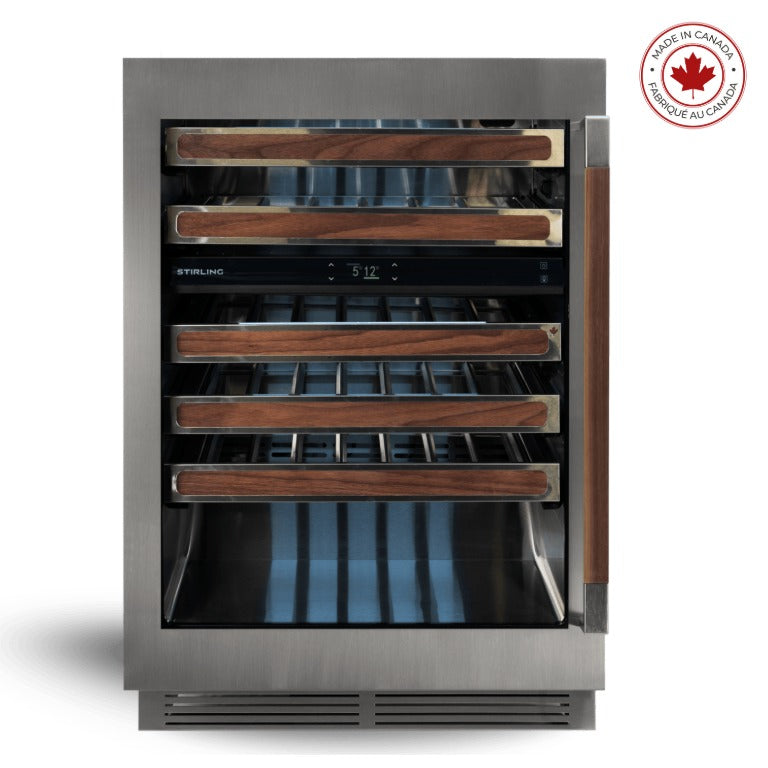S4-D225SS/PANR: 24" Dual Zone Wine Cooler - Made in Canada