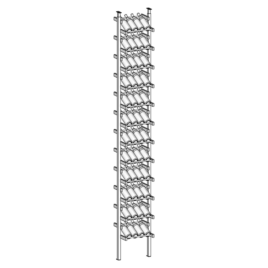 Display wine rack with multiple shelves