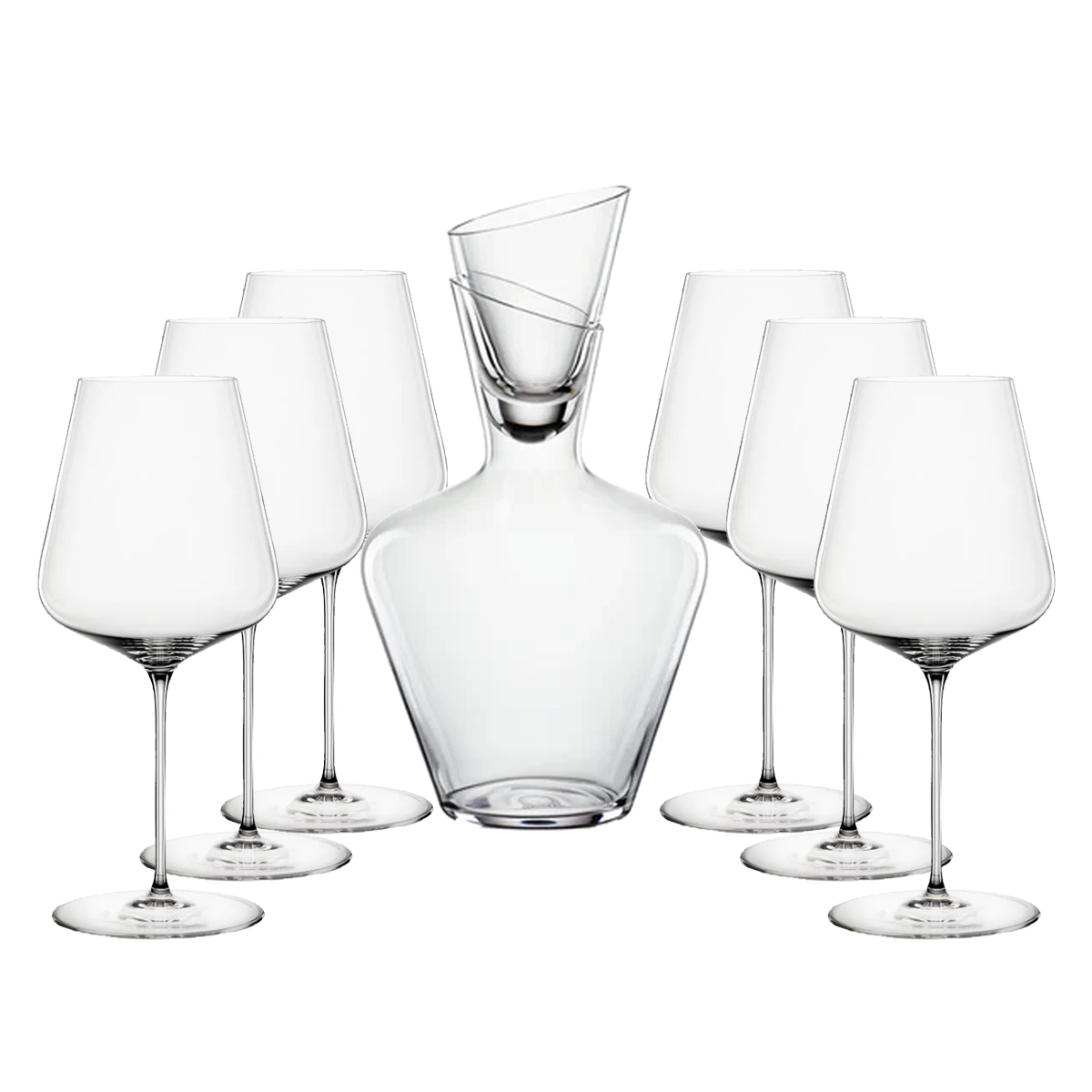 Carafe à vin + ensemble de 6 verres à vin Bordeaux