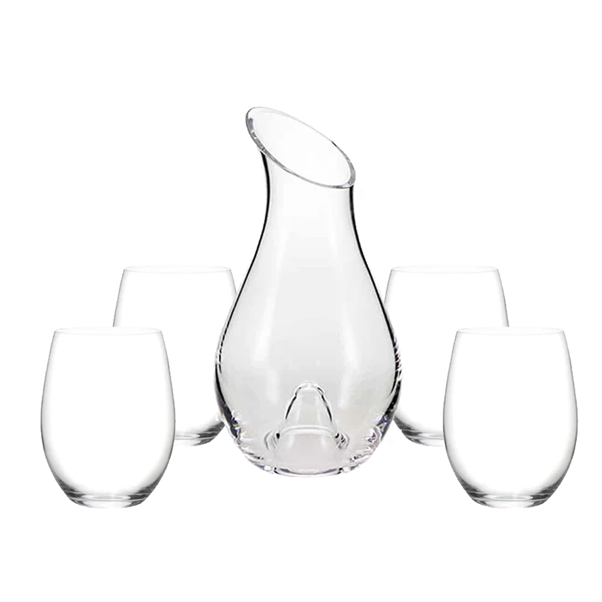 Ensemble carafe O Range + verre sans tige Cabernet/Merlot