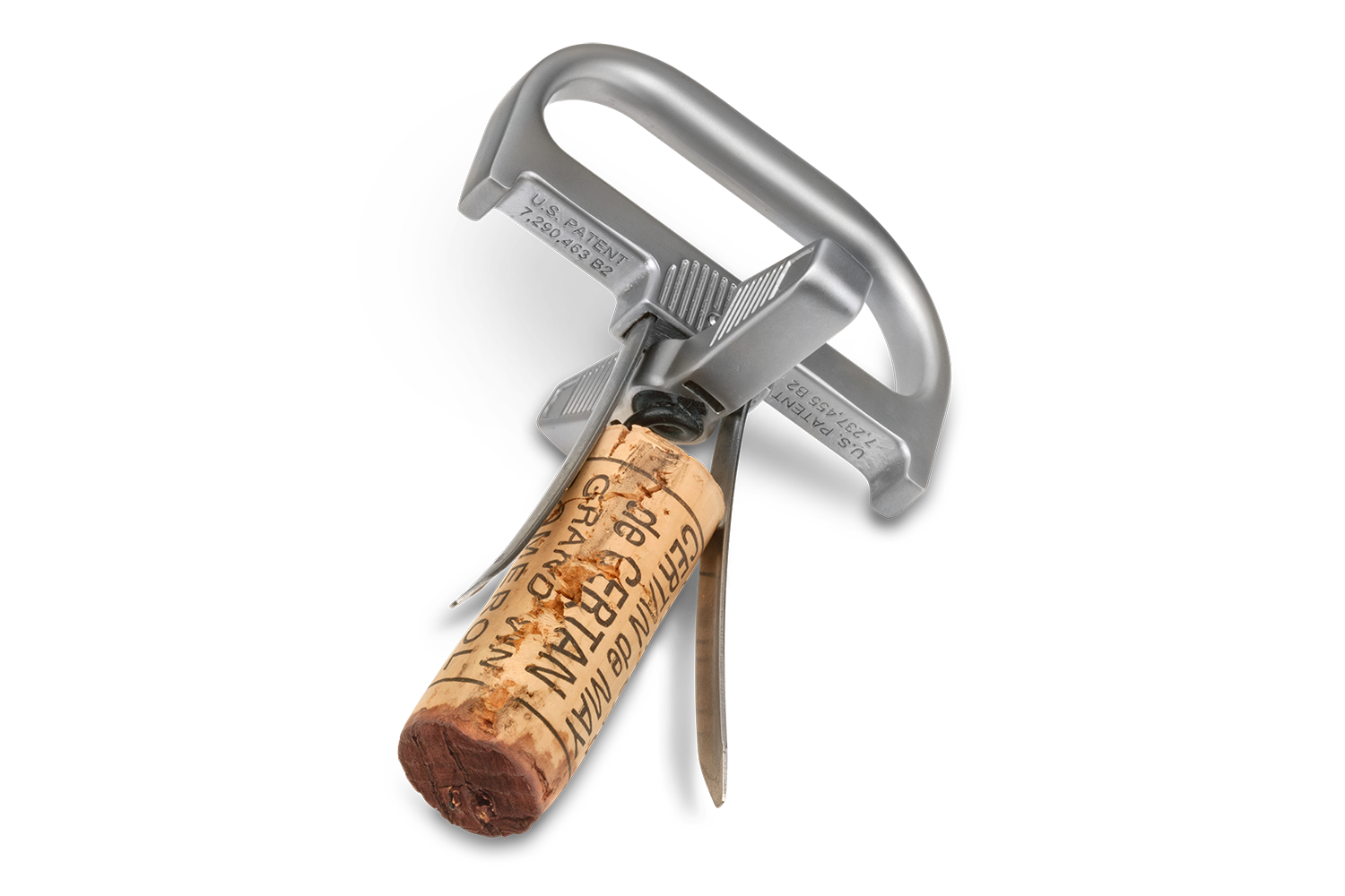 Bouchonneuse à Crémaillère La Zappa - Pour Bouteilles Avec Bouchons Liège Ou Couronne (26.5/28.5 Mm) - Colonne Ajustable En Hauteur - Corps Polypropylène, Crémaillère Polyamide