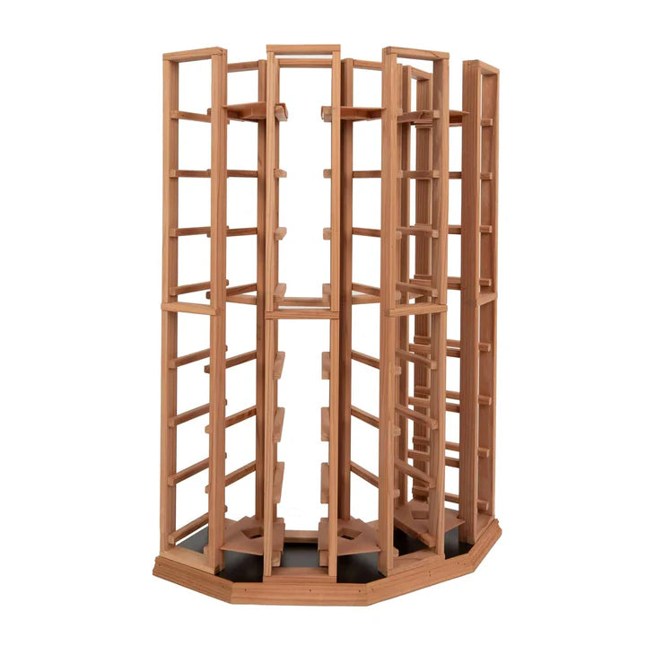 F04 Curved Corner Wine Rack