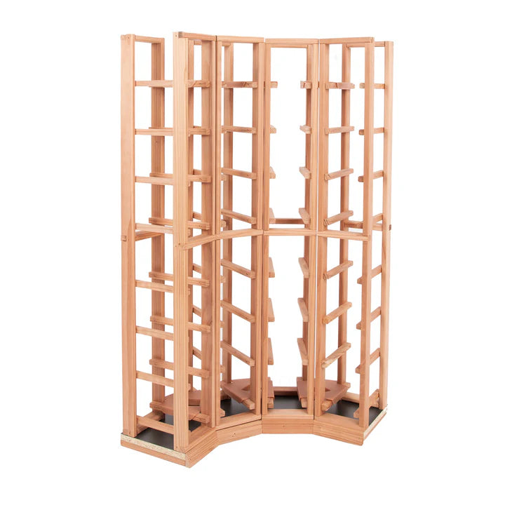 F04 Curved Corner Wine Rack