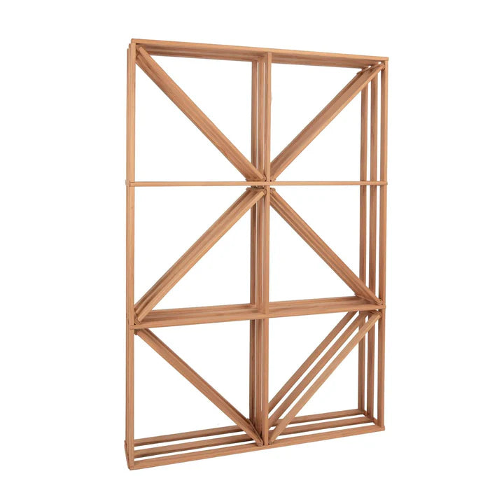 Modular Redwood Wine Racking F05 Diamond Wood Wine Rack 48" High - 120 Bottles (F05B)