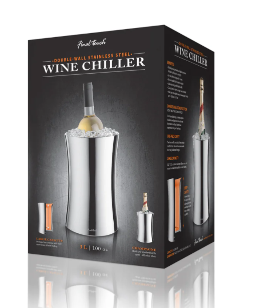 Final Touch Double Wall Stainless Steel Wine Chiller