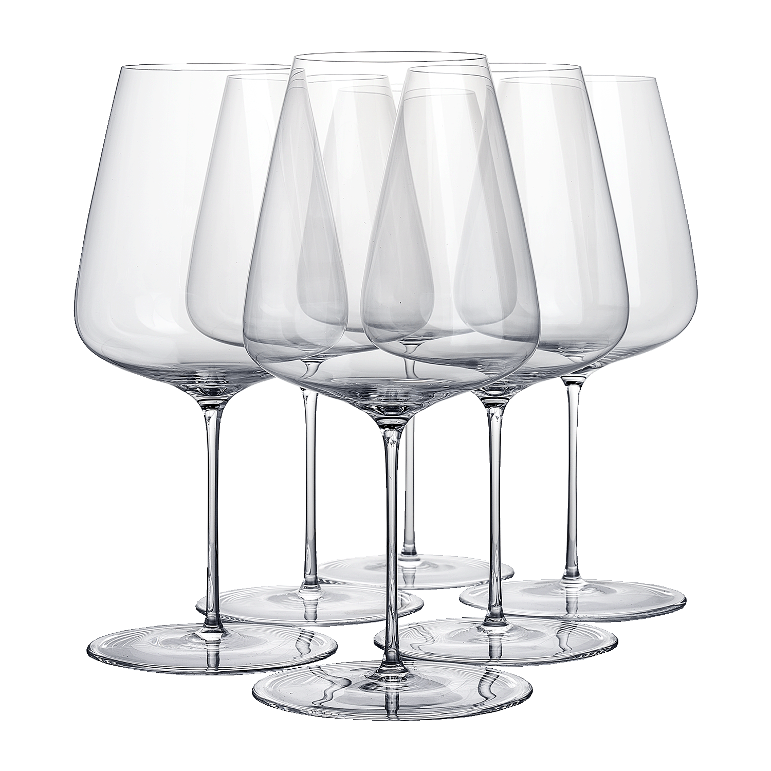 Grassl Vigneron 1855 Glass – Set of 6 red wine glasses, 760 ml each, for Bordeaux and Cabernet
