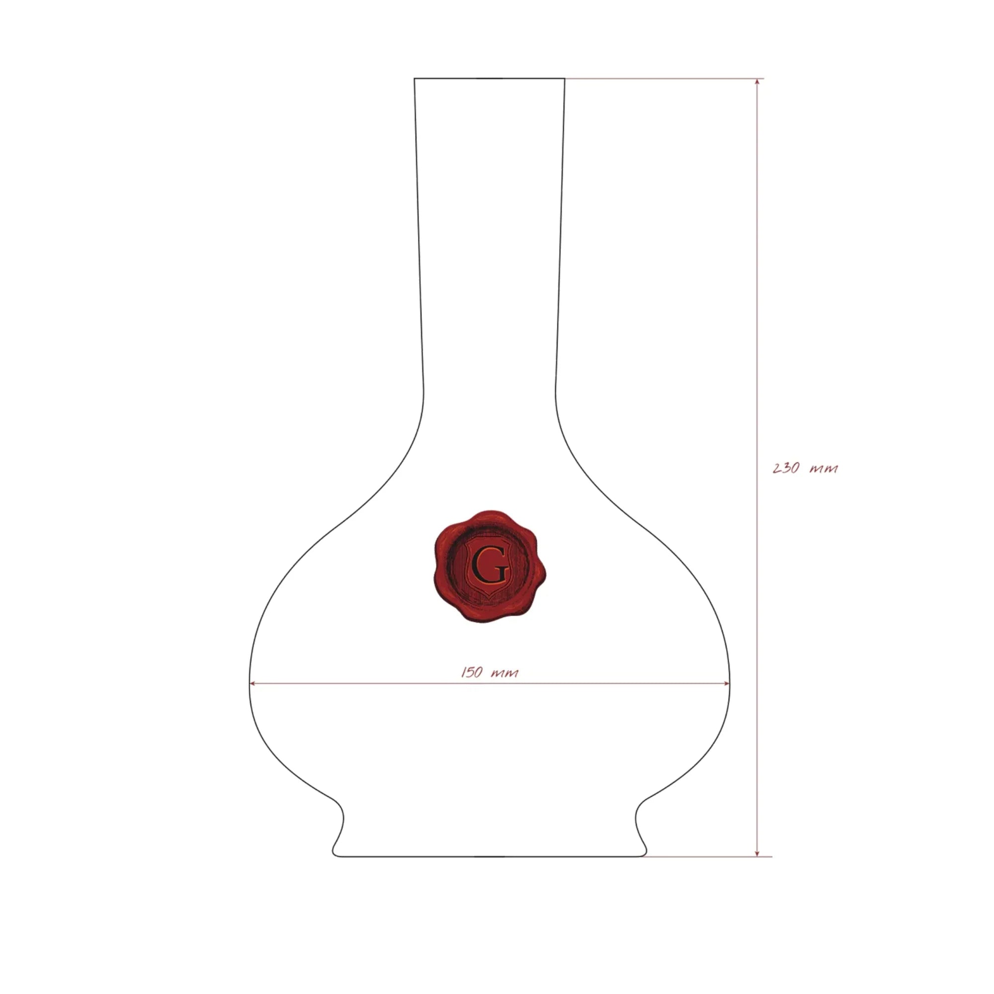 Grassl Vigneron Decanter – 1200 ml handblown wine decanter for full-bodied reds
