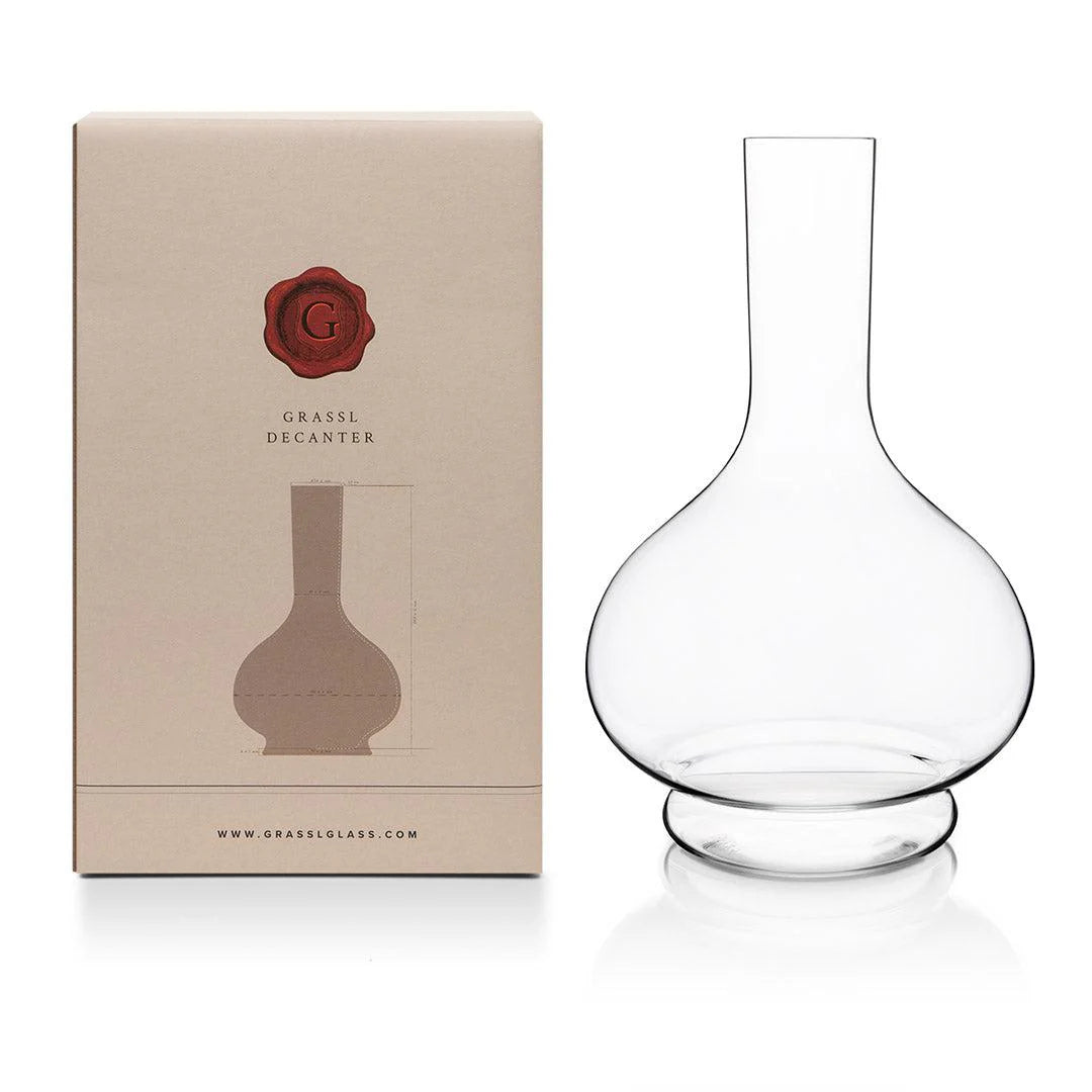 Grassl Vigneron Decanter – 1200 ml handblown wine decanter for full-bodied reds
