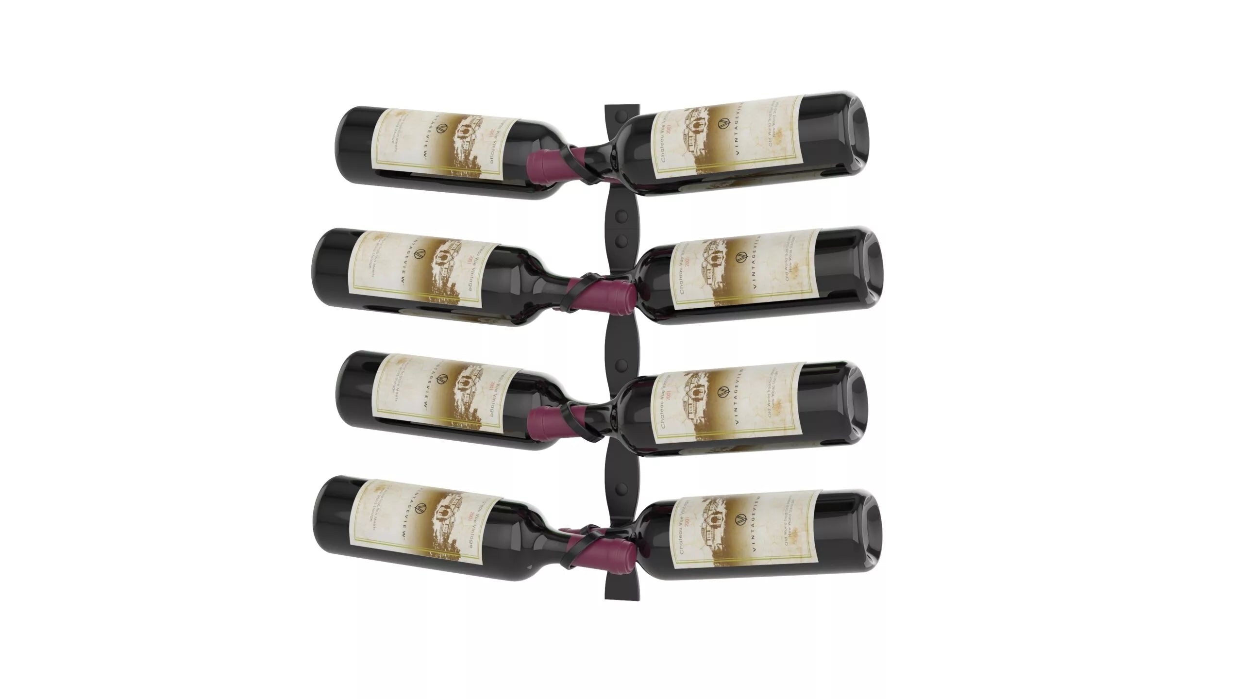 R Series Helix Dual 20 Wall Mounted Wine Rack Kit