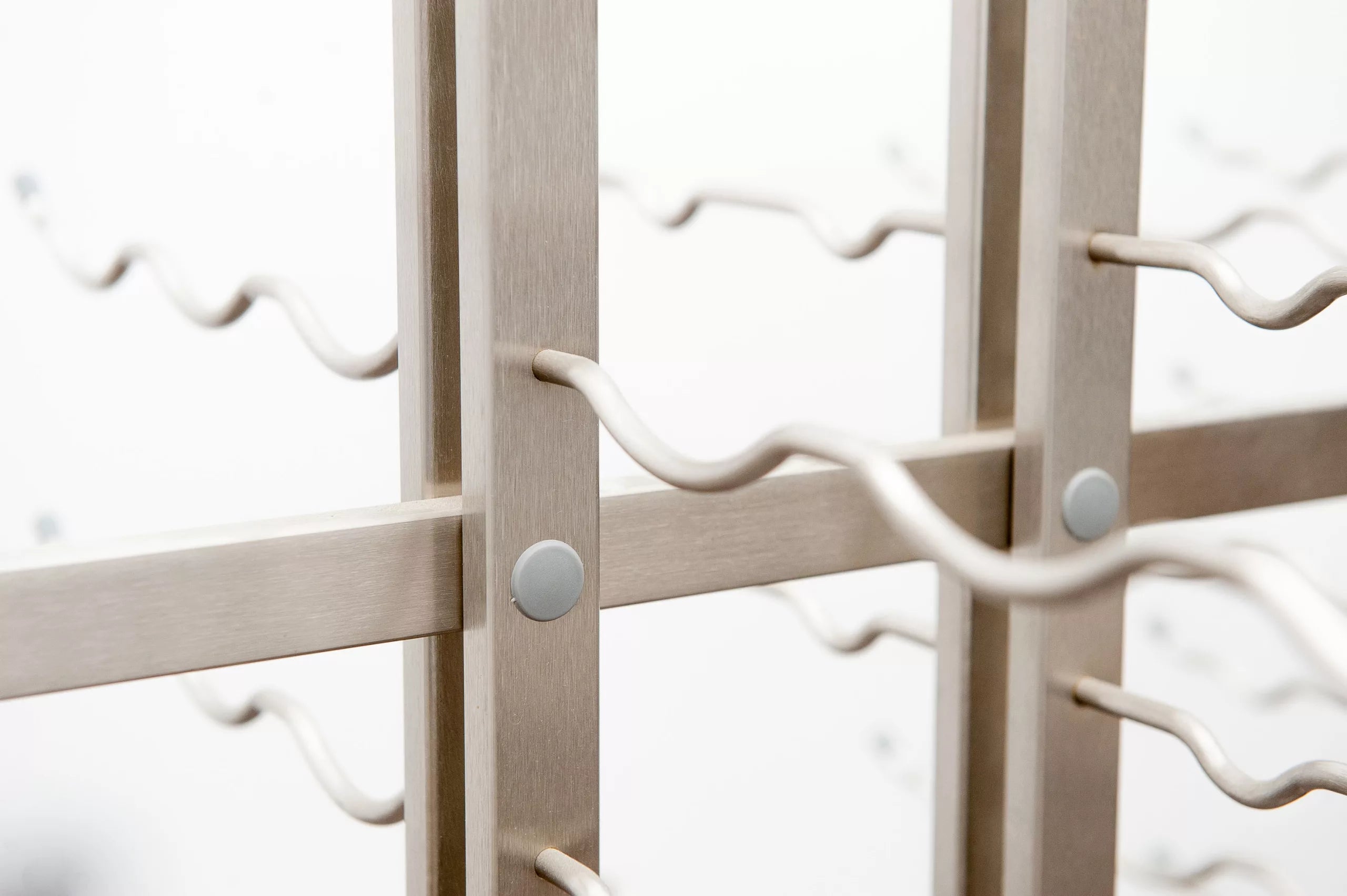 W Series Single Sided Island Display Rack Presentation Row 3 (freestanding metal wine rack)