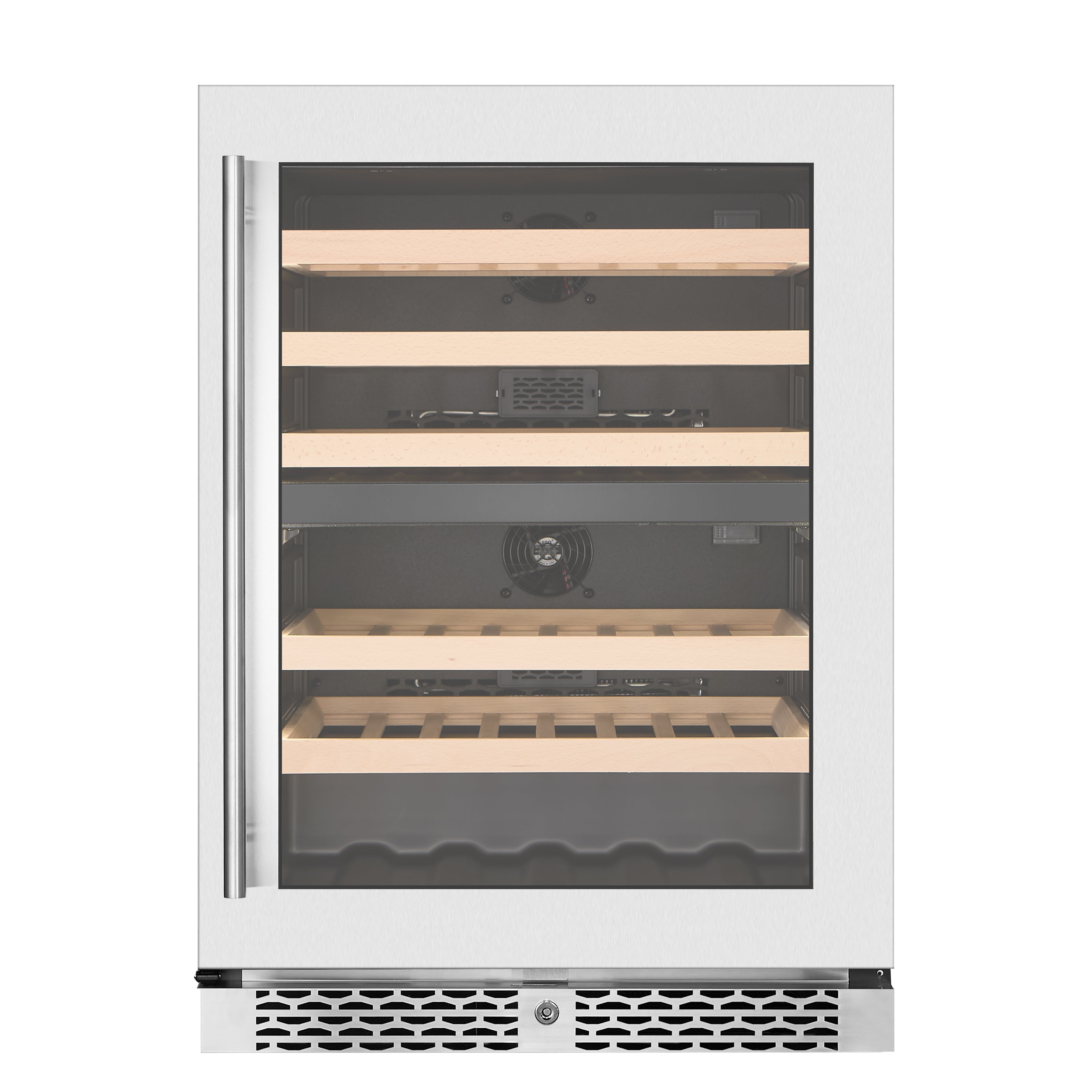 Vantaggio Wine Cellars Vantaggio V54 Dual Zone Stainless Steel Wine Cabinet