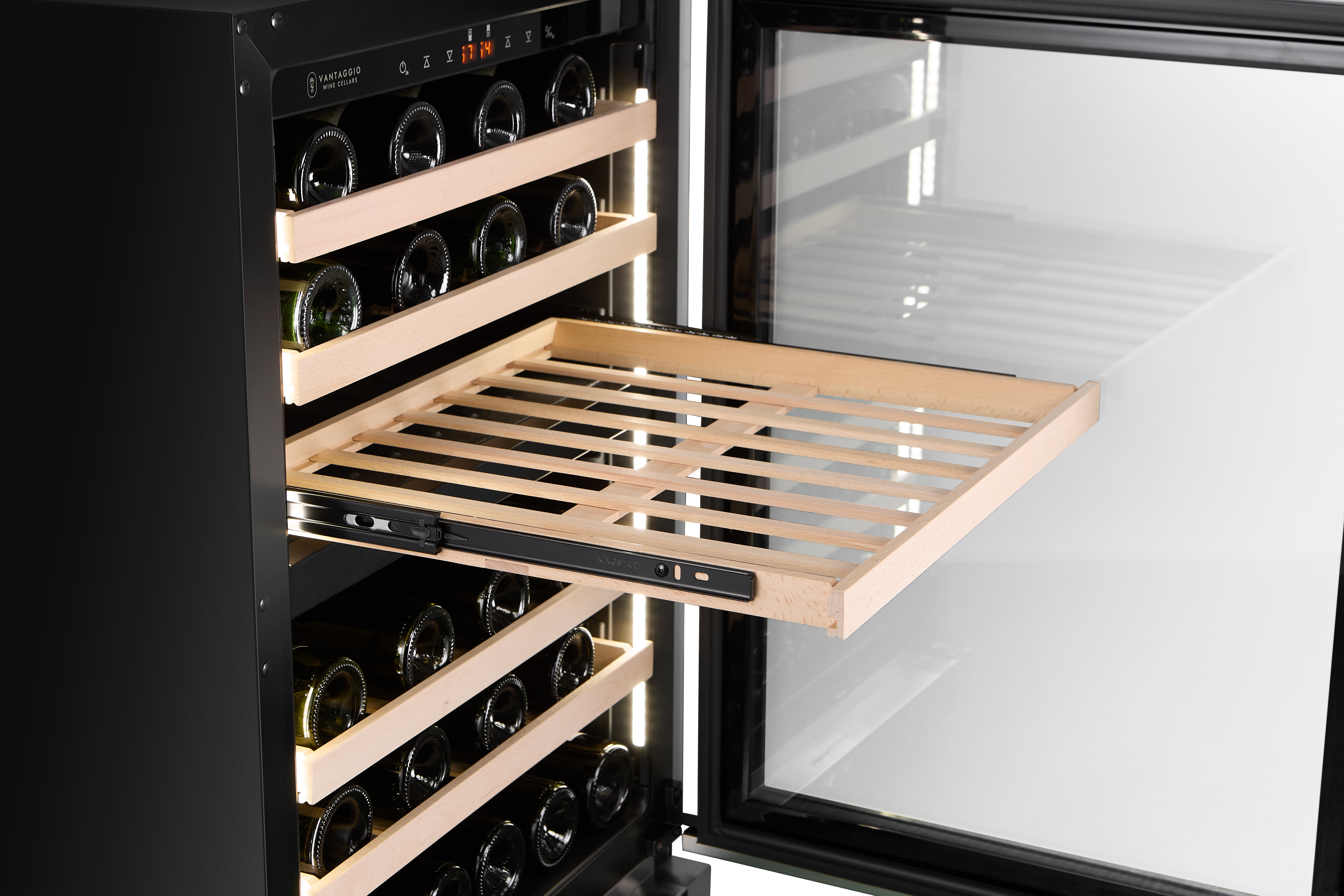 Vantaggio Wine Cellars Vantaggio V54 Dual Zone Stainless Steel Wine Cabinet