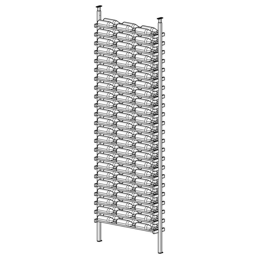 Premier Cru Wine Racks Premier Cru Modern - LableView - Triple Wide (41 1/2" Wide) - 2 Bottles Deep