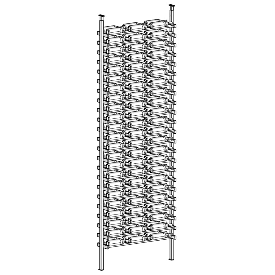 Premier Cru Wine Racks Premier Cru Modern - LableView - Triple Wide (41 1/2" Wide) - 2 Bottles Deep