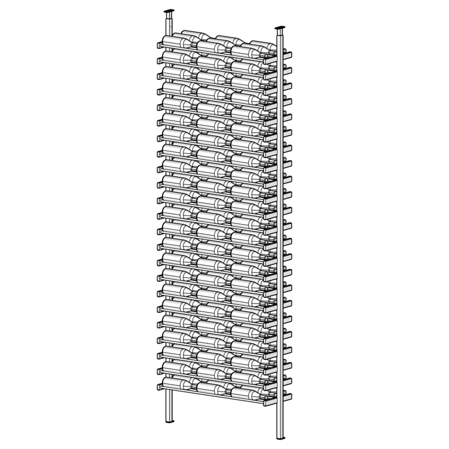 Premier Cru Wine Racks Premier Cru Modern - LableView - Triple Wide (41 1/2" Wide) - 3 Bottles Deep