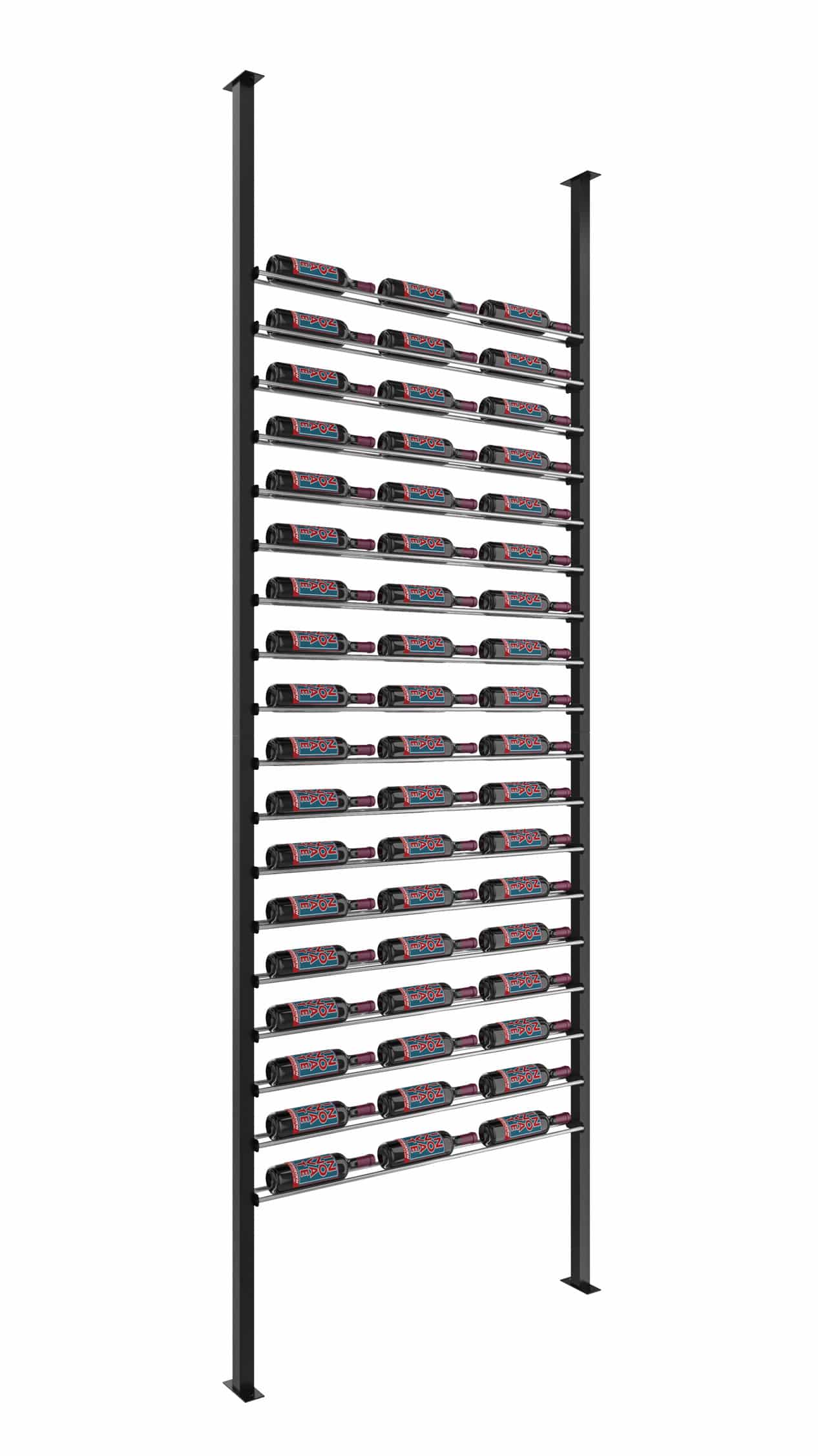 Evolution Low Profile Post Kit 10 3C (ultra slim floor-to-ceiling wine rack system)