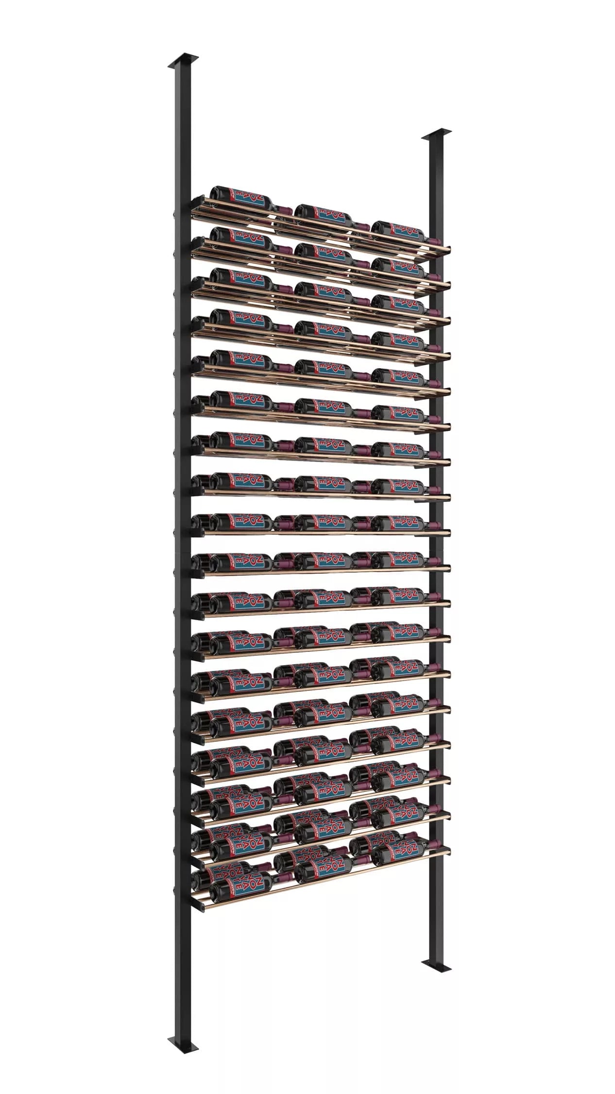 Evolution Low Profile Post Kit 10 3C (ultra slim floor-to-ceiling wine rack system)