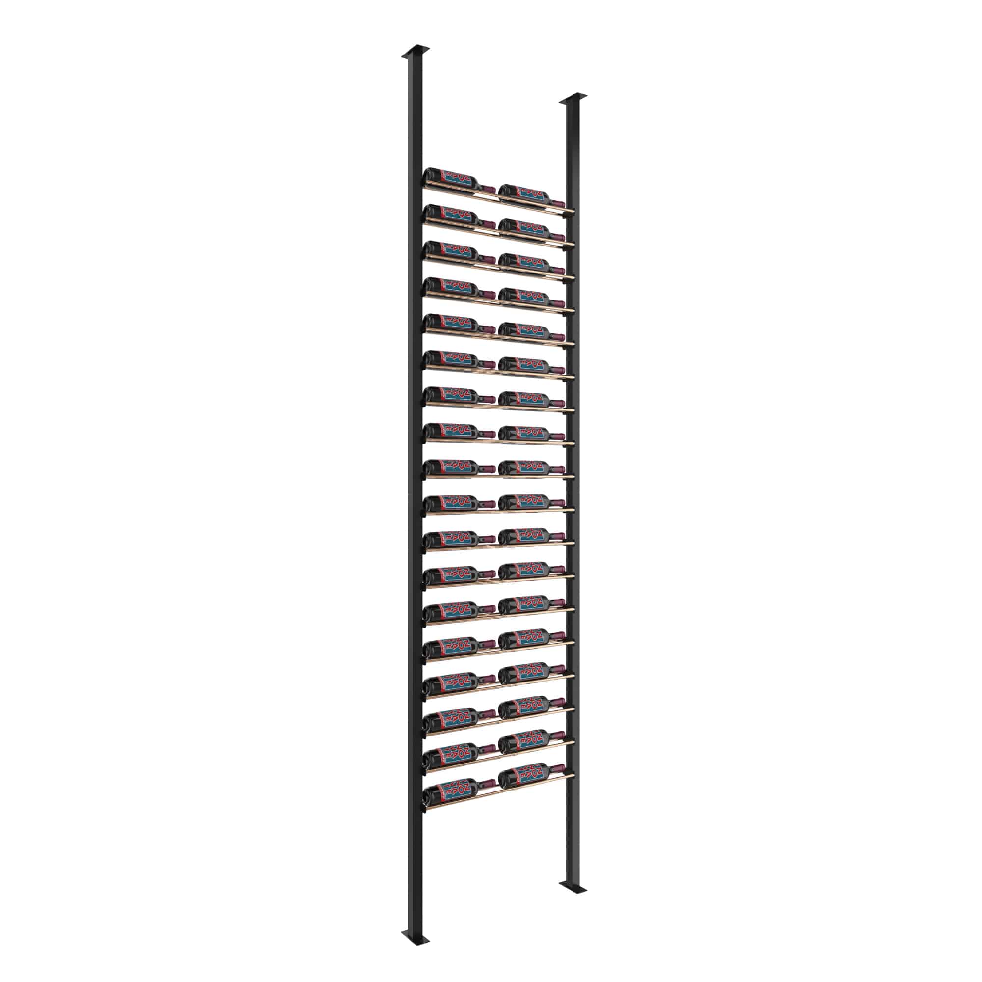 Evolution Low Profile Post Kit 10 2C (ultra slim floor-to-ceiling wine rack system)