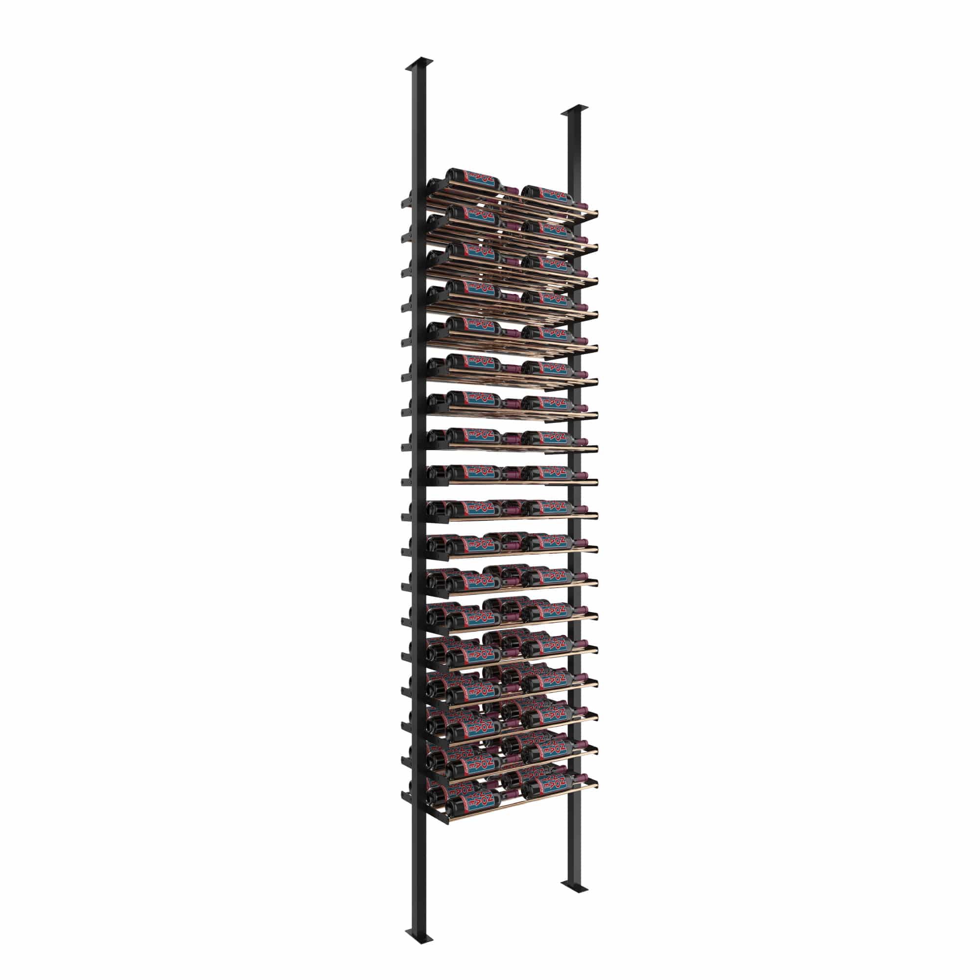 Evolution Low Profile Post Kit 10 2C (ultra slim floor-to-ceiling wine rack system)