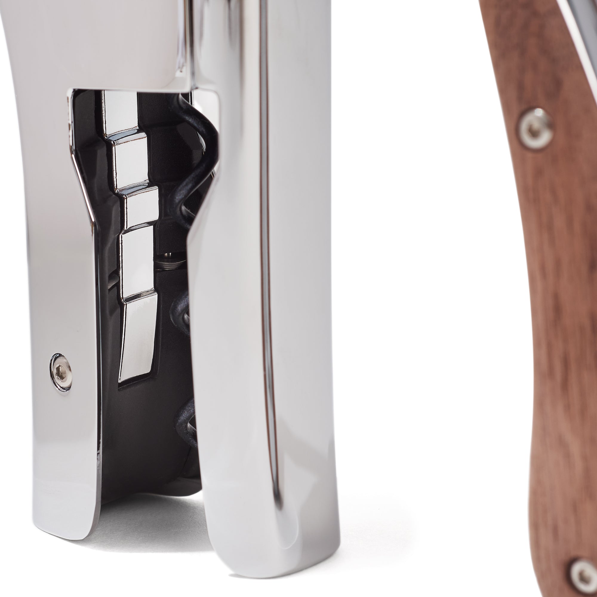 Oeno Motion Wood & Chrome Corkscrew