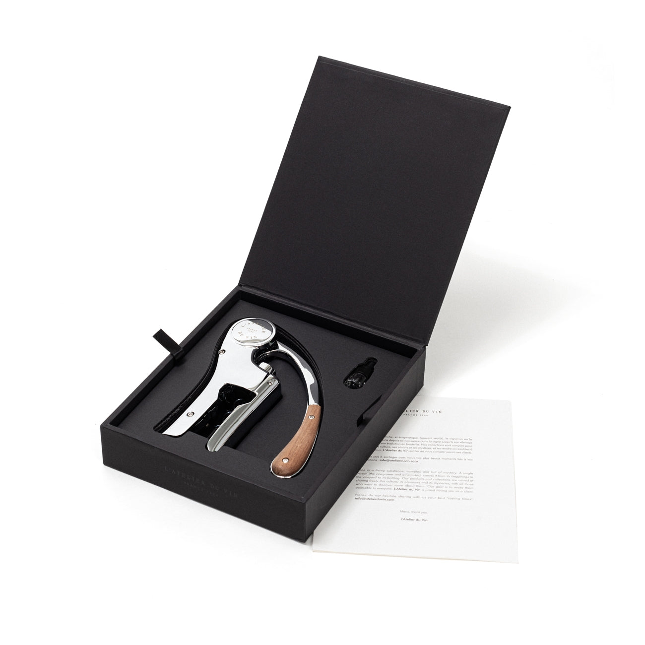 Oeno Motion Wood & Chrome Corkscrew