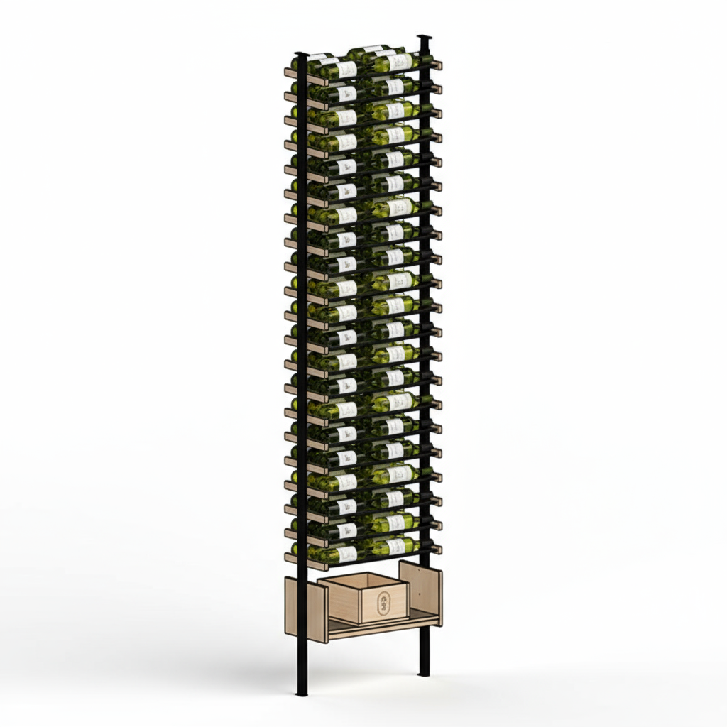 Premier Cru Wine Racks Premier Cru Modern - VinoCase - Double Wide (29 1/2" Wide) - 3 Bottles Deep