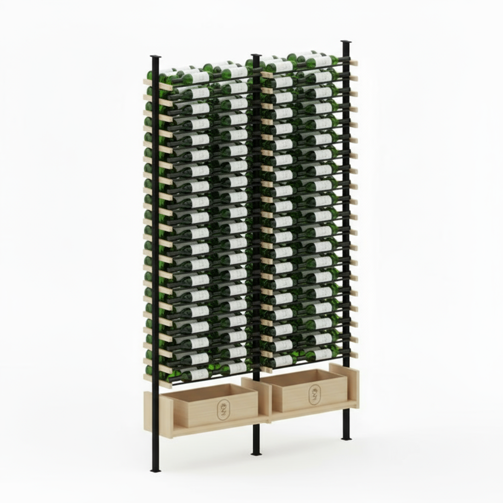 Premier Cru Wine Racks Premier Cru Modern - VinoCase - Triple Triple (81 1/4" Wide) - 3 Bottles Deep