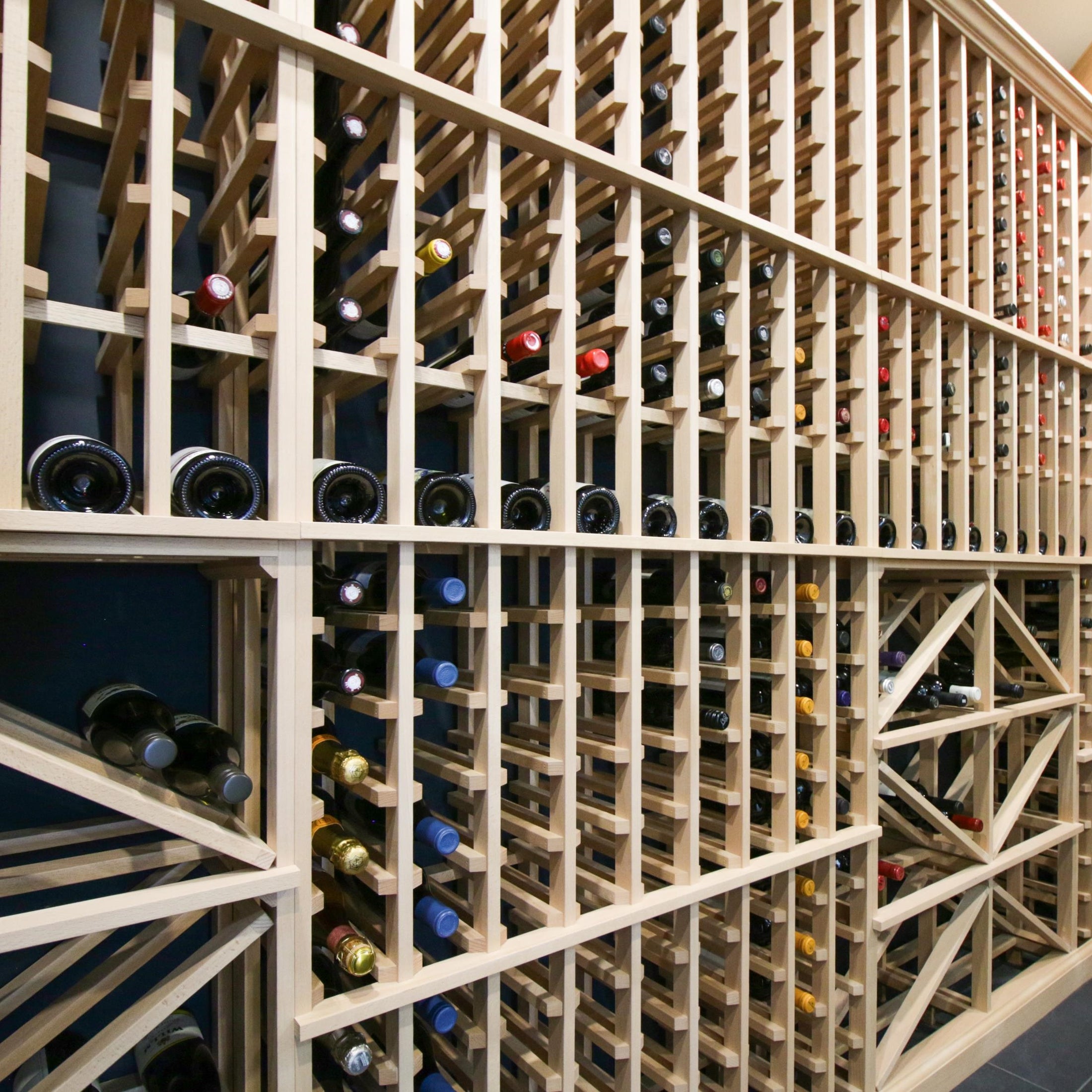 Full Height Wood Case - Premier Cru Premium Wooden Racking