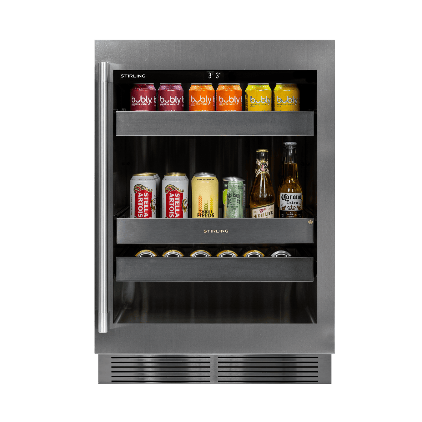 S4-100SS/PANR : refroidisseur à boissons à zone unique de 24" - fabriqué au Canada