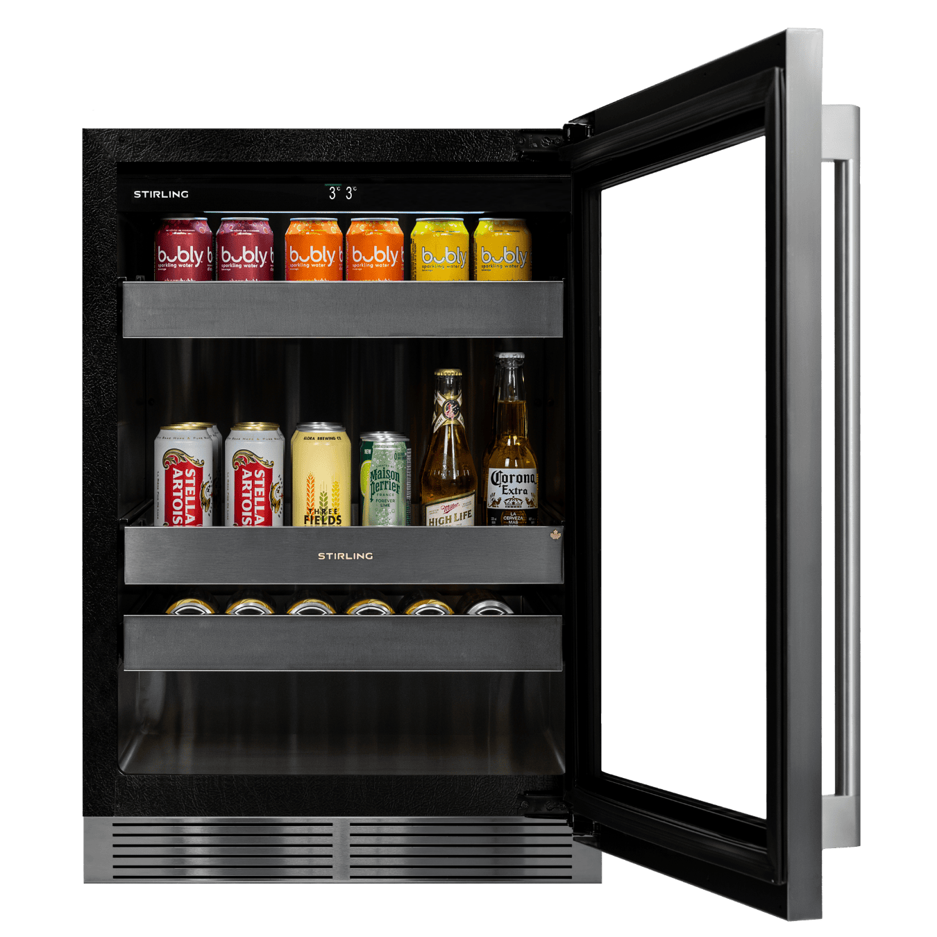 S4-100SS/PANR : refroidisseur à boissons à zone unique de 24" - fabriqué au Canada