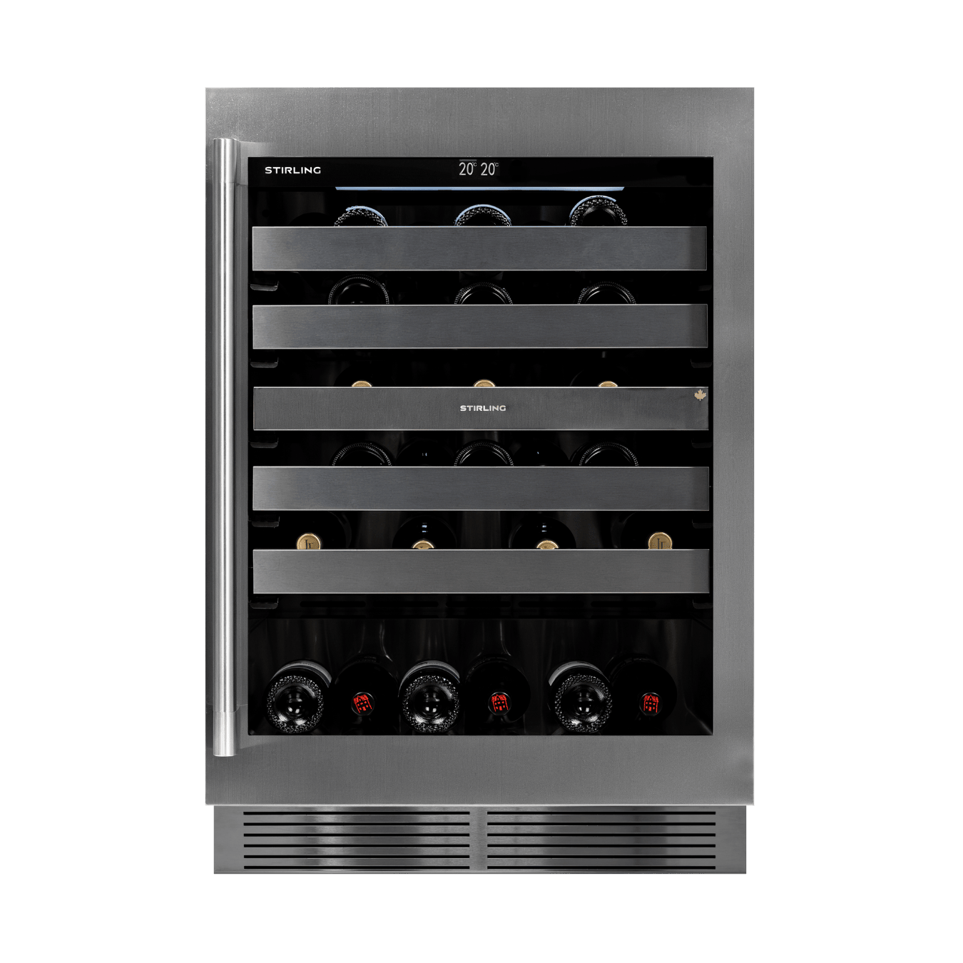 S4-150SS/PANR : cave à vin à zone unique de 24" - fabriquée au Canada