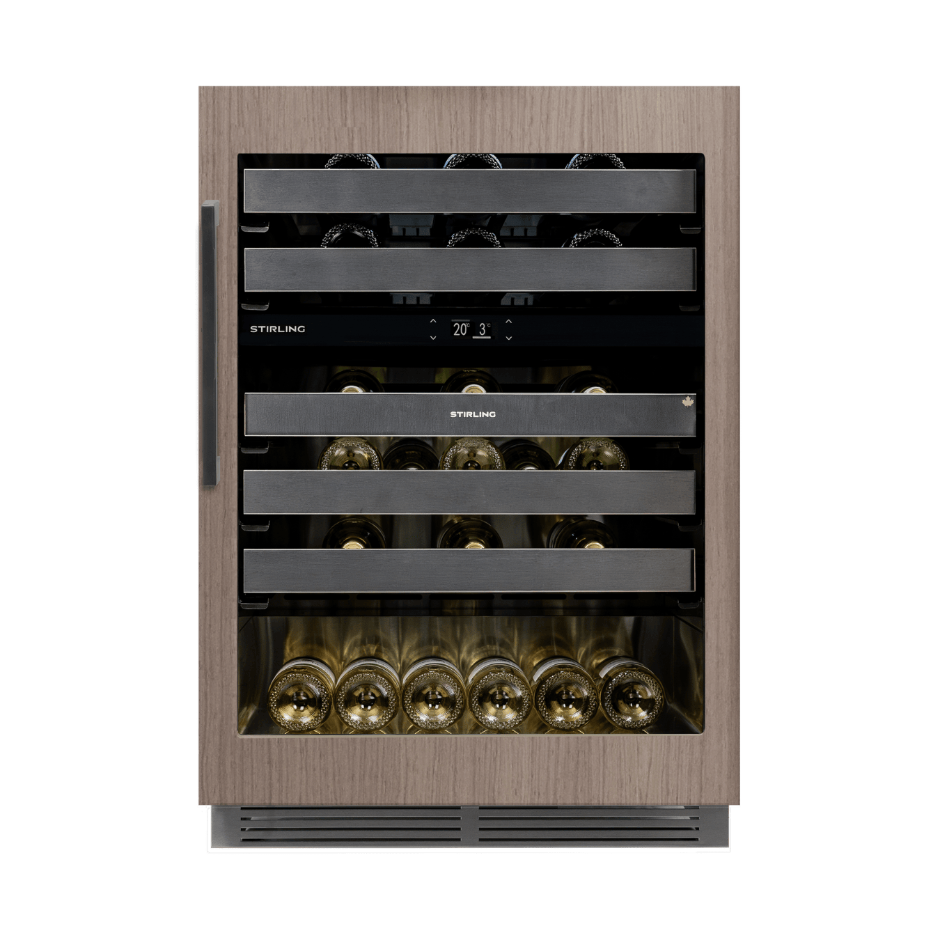 S4-D200SS/PANR : cave à vin double zone 24" - fabriquée au Canada