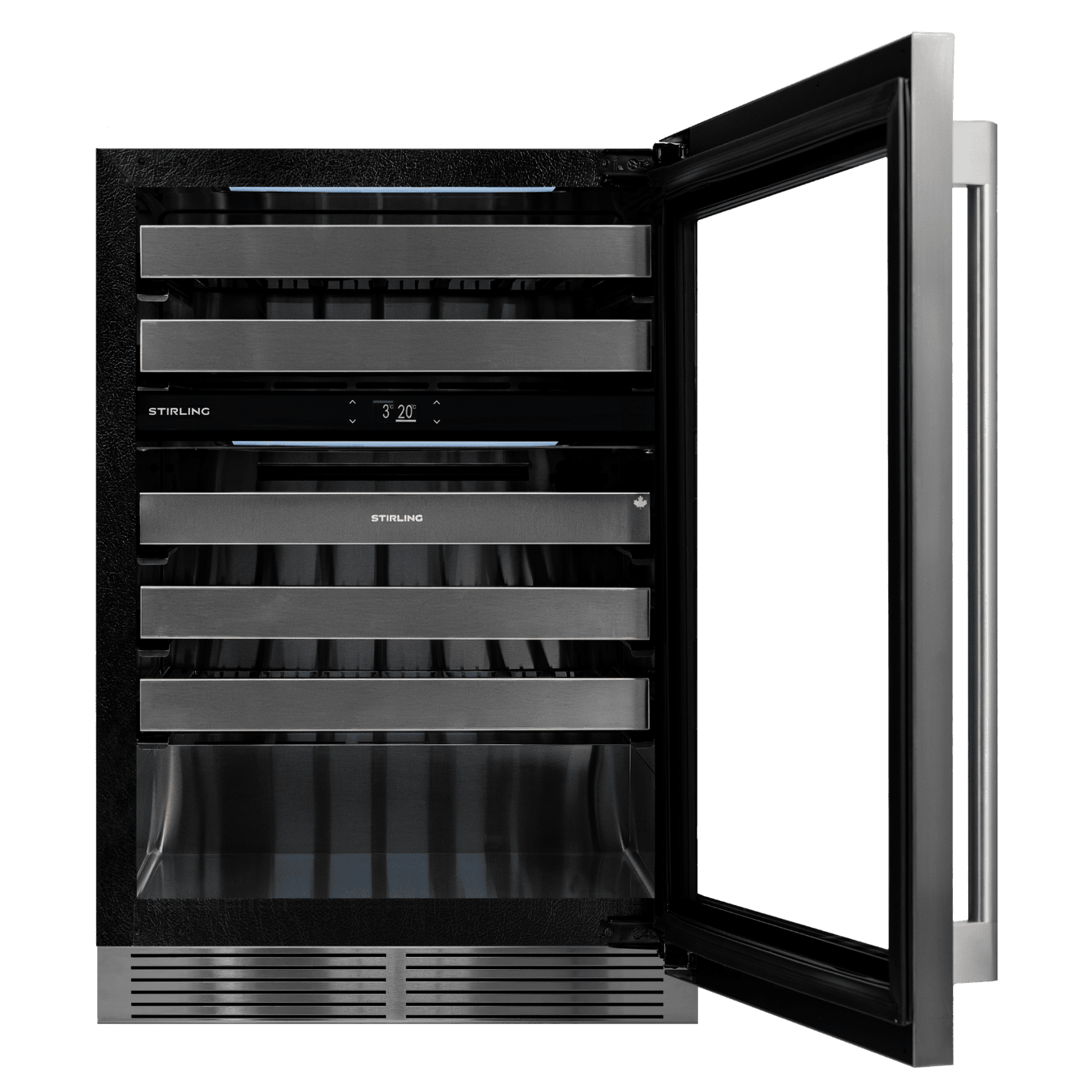 S4-D200SS/PANR : cave à vin double zone 24" - fabriquée au Canada