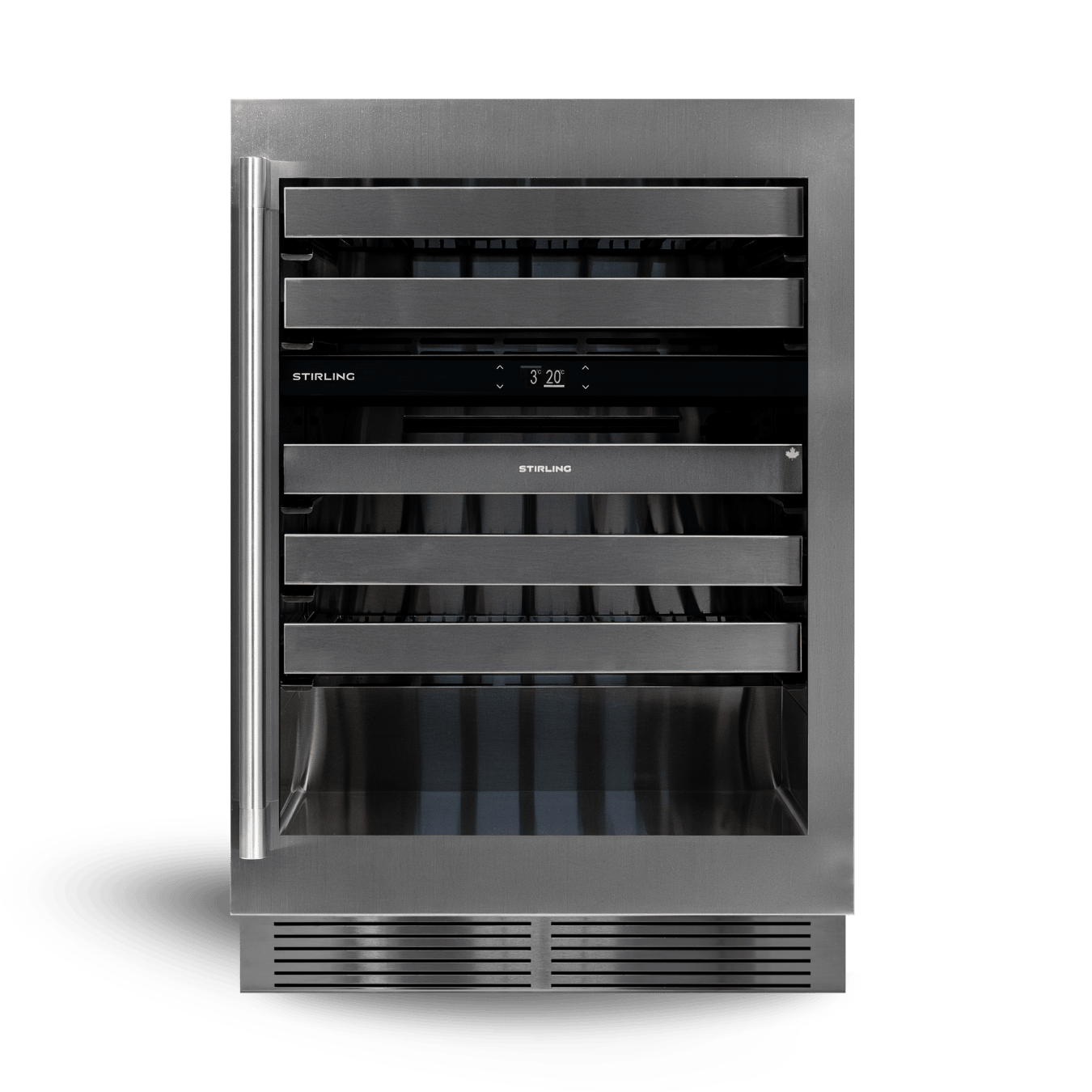 S4-D200SS/PANR : cave à vin double zone 24" - fabriquée au Canada