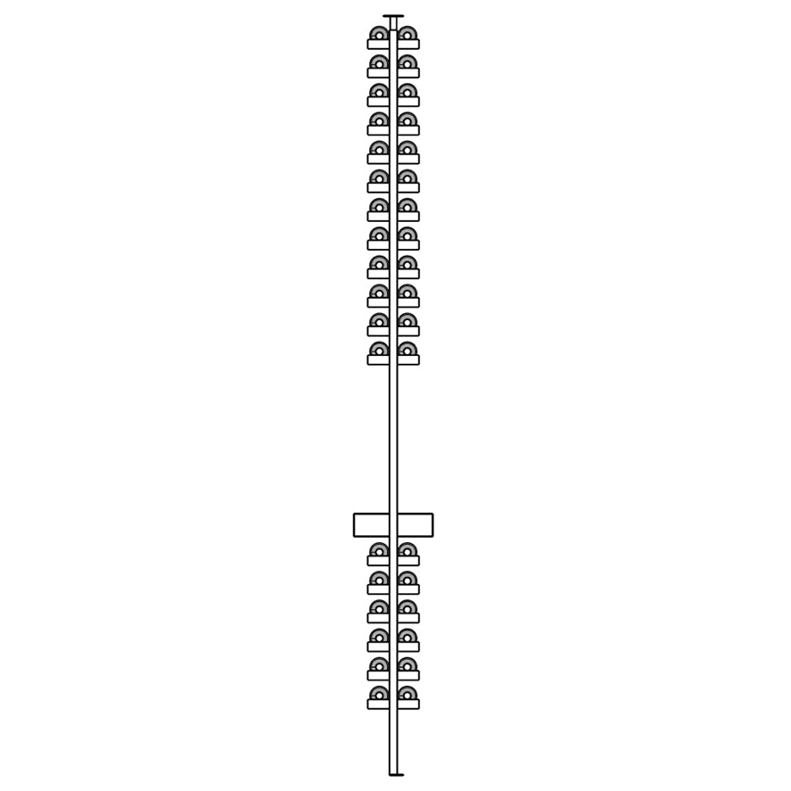 Schematic diagram of a rack