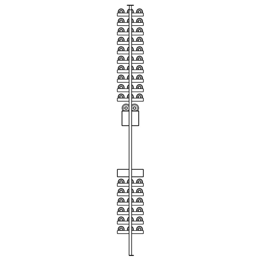 Premier Cru Wine Racks Premier Cru Modern - Savour - Triple Wide (41 1/2" Wide) - 3 Bottles w Disp, + Angled Disp. Deep