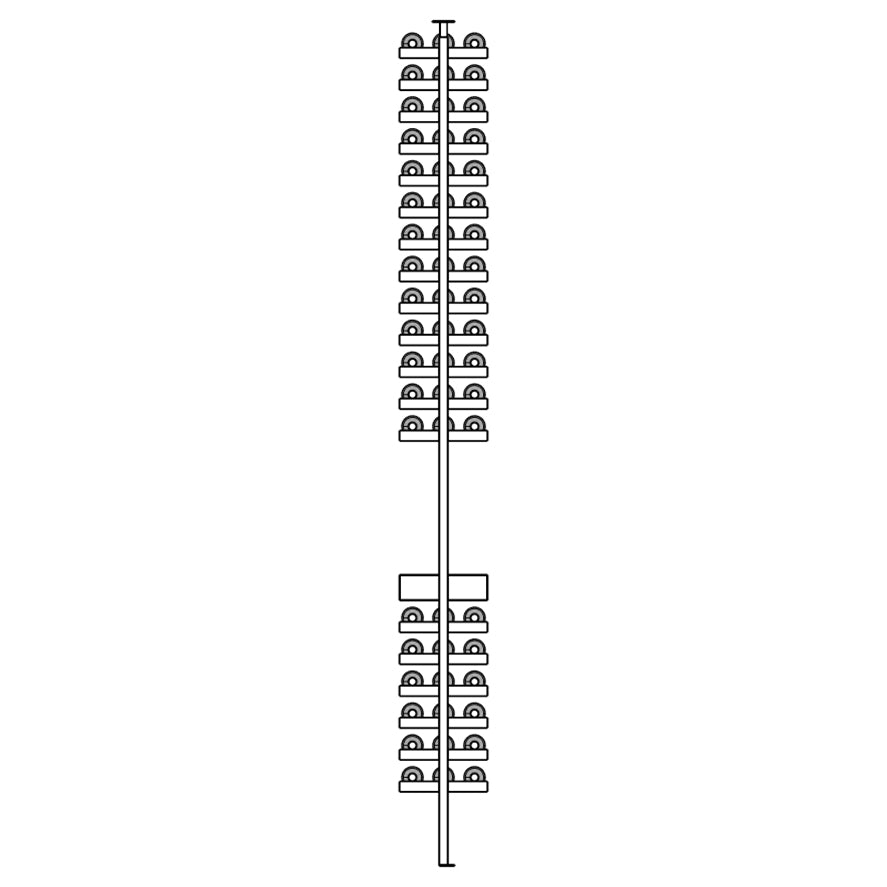 Premier Cru Wine Racks Premier Cru Modern - Savour - Triple Wide (41 1/2" Wide) - 3 Bottles Deep