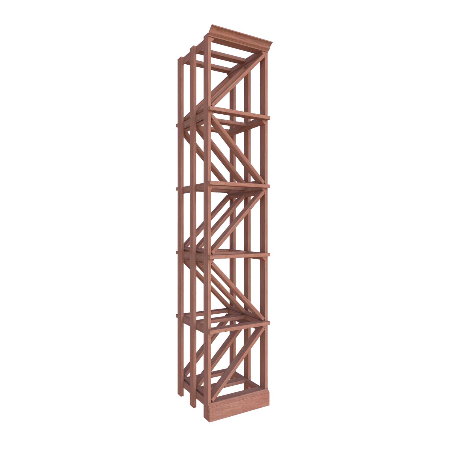 Single Diamond Bin - Premier Cru Premium Wooden Racking