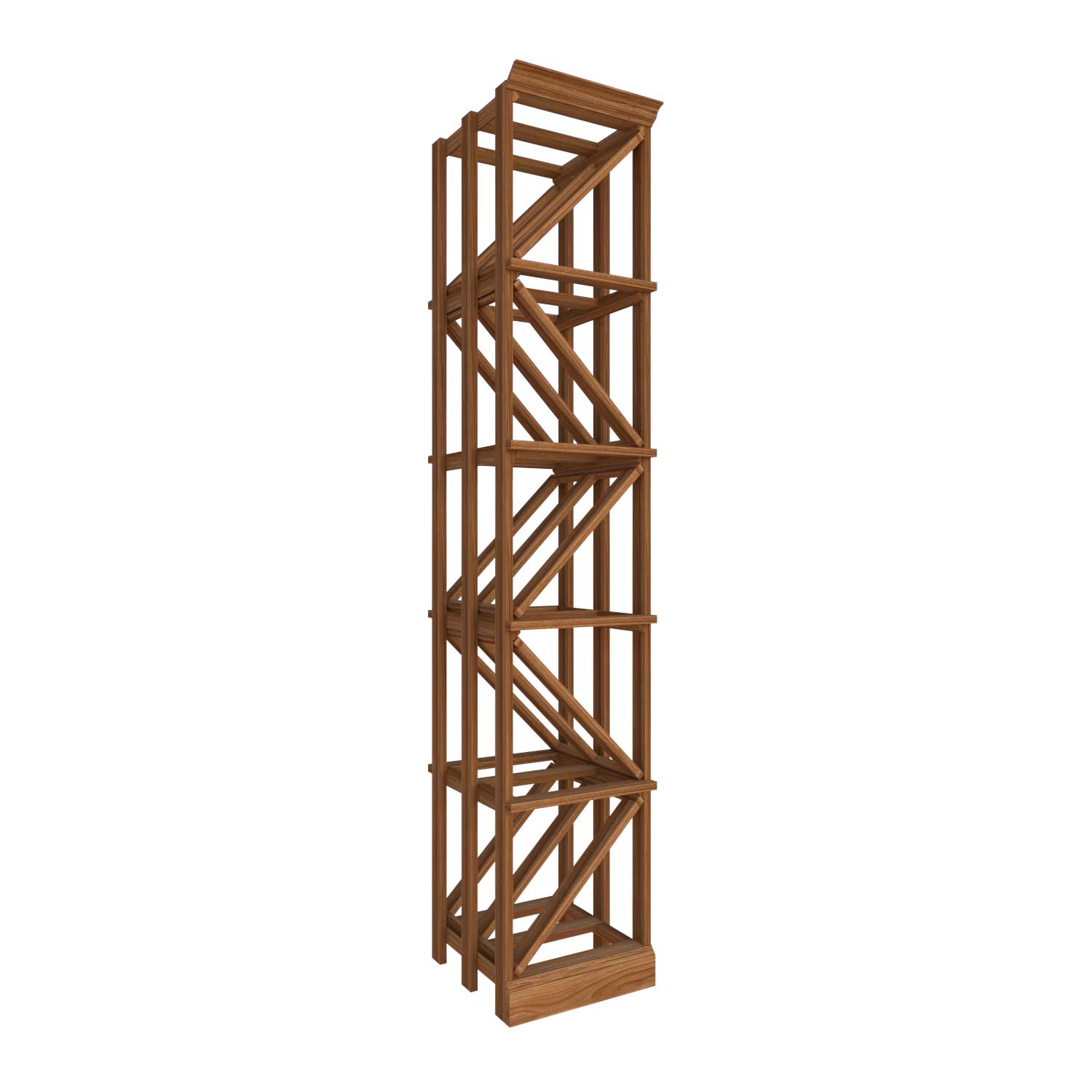 Single Diamond Bin - Premier Cru Premium Wooden Racking